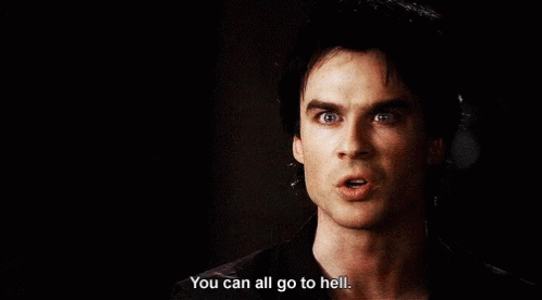 The Vampire Diaries: you can all go to hell