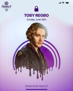 Toby Regbo - Dream It At Home 2 (Instagram - Dream It Conventions)
