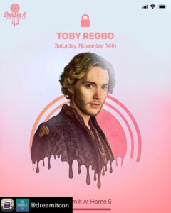 Toby Regbo sarà a ”DIAH5" (mio Instagram - 5 novembre)